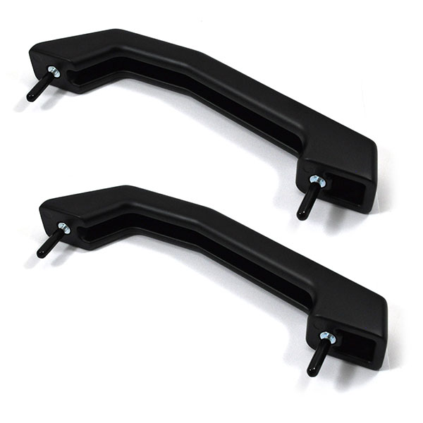 2003 GM Truck HOOD HANDLES BILLET ALUMINUM BLACK GM 12498996 (HUMMER H2 SUV / SUT) - PAIR | BP1204K