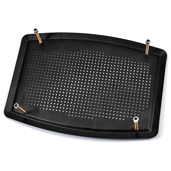 1977 Chevrolet Corvette REAR SPEAKER GRILLE METAL WITH 4 MOUNTING STUDS AND SQUARE SIDES | RD6480Z
