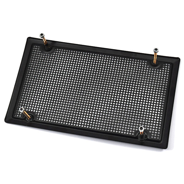 1970 Chevrolet Chevelle/Malibu REAR SPEAKER GRILLE WITH 4 MOUNTING STUDS AND SQUARE SIDES GM 3961598 (FITS 1970 ONLY) | 3961598