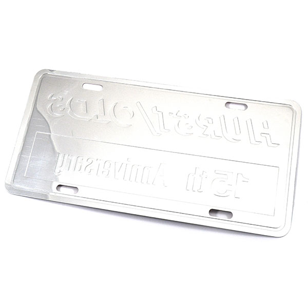 1983 Oldsmobile Cutlass/442/F85 ACCESSORY LICENSE PLATE (HURST OLDS - 15TH ANNIVERSARY RED BACKGROUND) | BK9767T