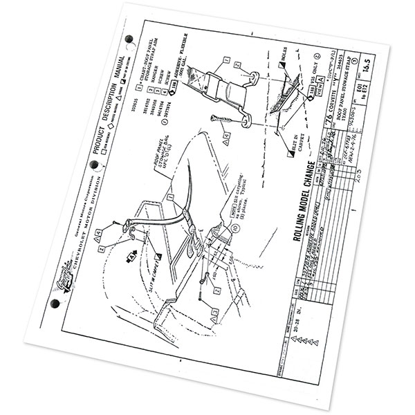 1976 Chevrolet Corvette FACTORY ASSEMBLY MANUAL | BK1107O