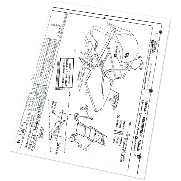 1976 Chevrolet Corvette FACTORY ASSEMBLY MANUAL | BK1107O