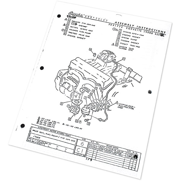1967 Chevrolet Corvette FACTORY ASSEMBLY MANUAL | BK1116O