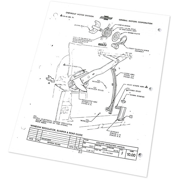 1960 Chevrolet Corvette FACTORY ASSEMBLY MANUAL | BK1123O