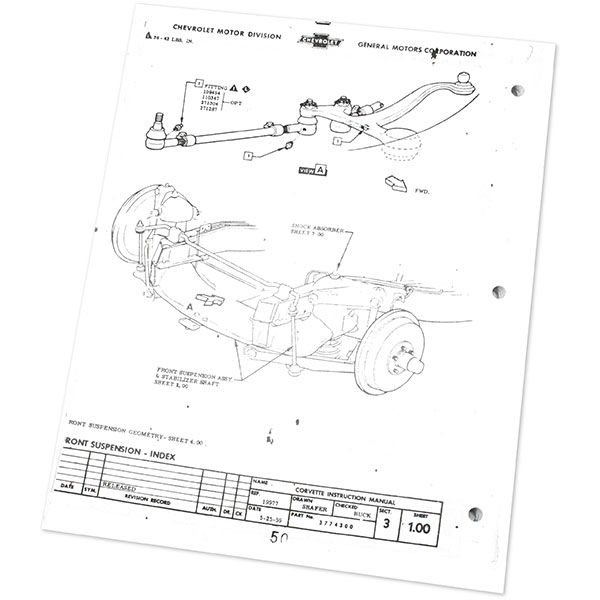 1959 Chevrolet Corvette FACTORY ASSEMBLY MANUAL | BK1124O