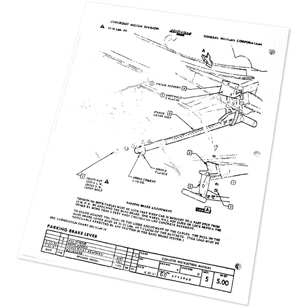 1958 Chevrolet Corvette FACTORY ASSEMBLY MANUAL | BK1125O