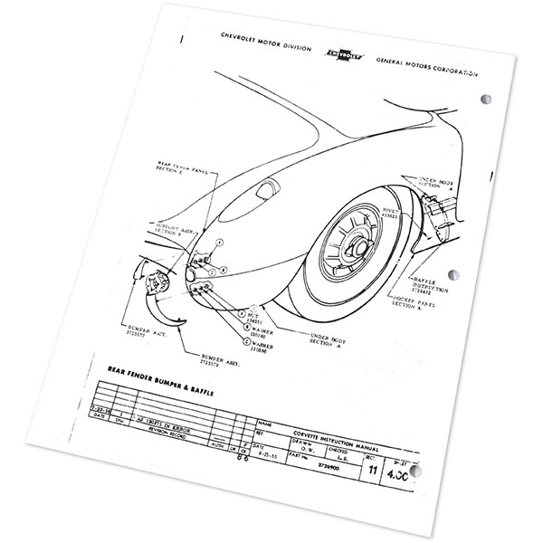 1956 Chevrolet Corvette FACTORY ASSEMBLY MANUAL | BK1126O