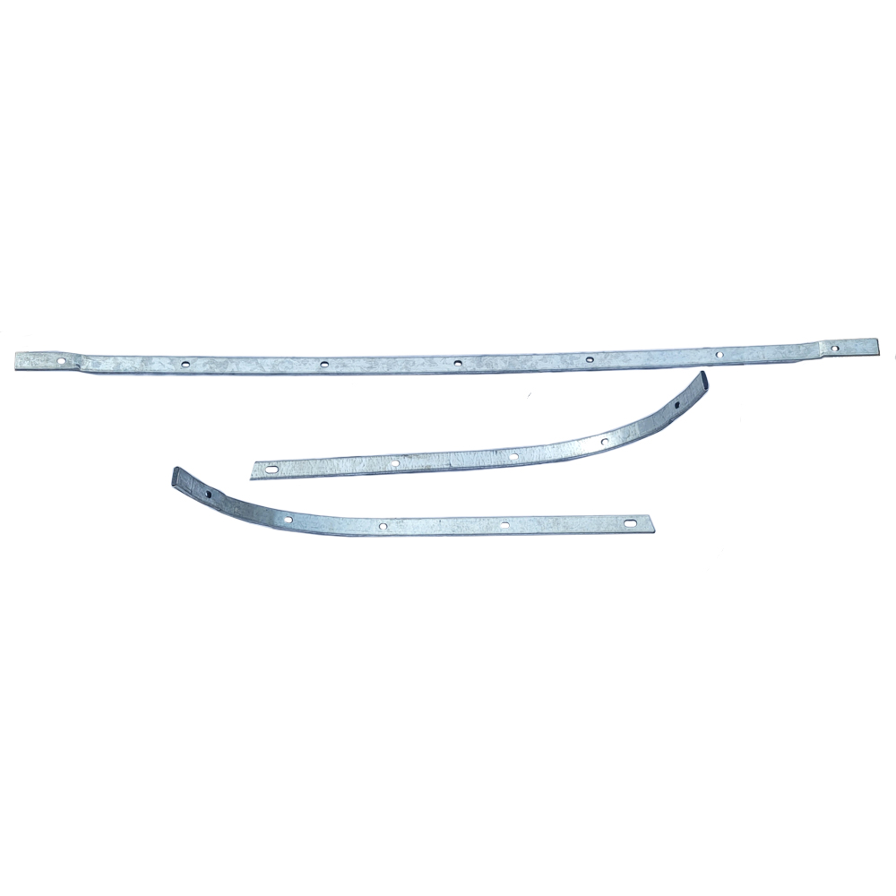 1969 Oldsmobile Cutlass/442/F85 CONVERTIBLE TACK STRIP BAR (3 PIECES - FITS SOME 1970 - MOUNTS IN TRUNK WELL, CONVERTIBLE TOP STAPLES TO IT) | CV1800Z