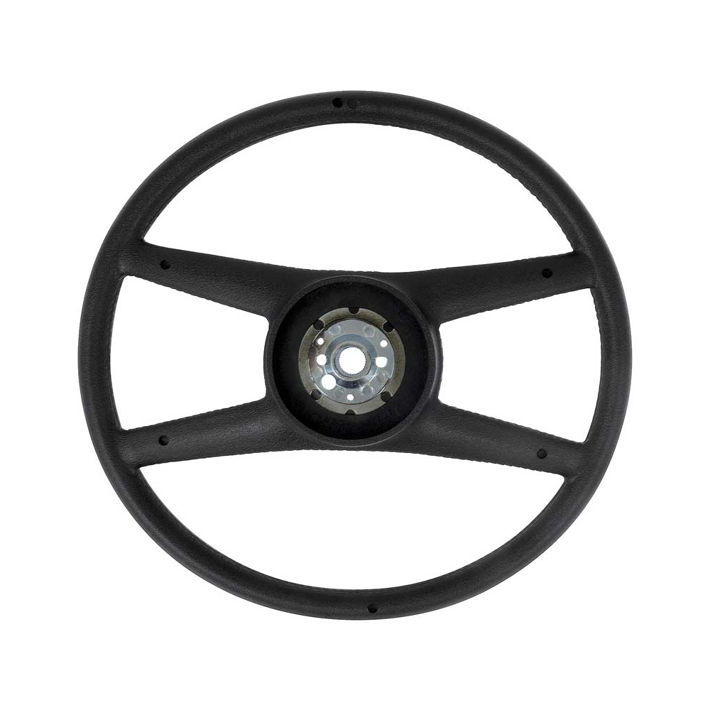 1975 Chevrolet Nova/Chevy II STEERING WHEEL 4 SPOKE WITH SOFT BLACK PADDING NK-4 SPORT OPTION GM 458998 / 9752585 - EACH | ST7182Z