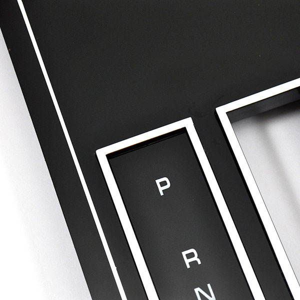 1983 Oldsmobile Cutlass/442/F85 CONSOLE SHIFTER TOP PLATE GM 558553 (CHROME AND BLACK) | 558553B
