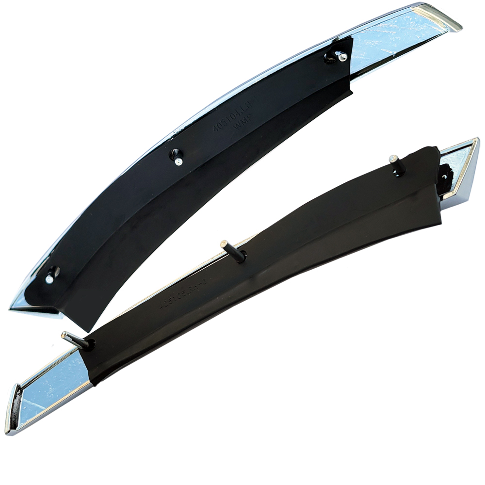 1971 Oldsmobile Cutlass/442/F85 UPPER REAR FENDER CHROME WITH GASKETS MOLDINGS AT WINDSHIELD - PR | XP4501T