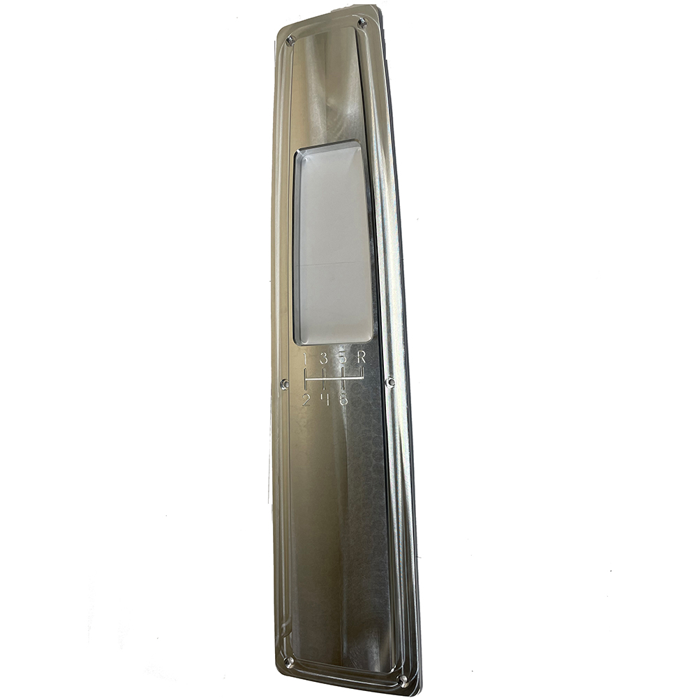 1968 Chevrolet Chevelle/Malibu BILLET ALUMINUM CONSOLE TOP PLATE COVER (6-SPEED MANUAL REVERSE UP) CNC FINISH | CP10957Z