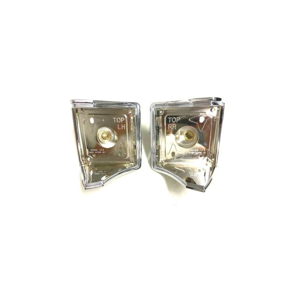 1967 Chevrolet El Camino TAIL LAMP TAILLIGHT CHROME BEZELS W/SEALS – PR | XL10055Z