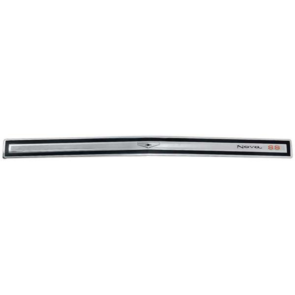 1967 Chevrolet Nova/Chevy II REAR BODY TRUNK MOLDING SS PANEL DIECAST CHROME | 4229497
