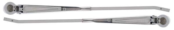 1966 Chevrolet El Camino WIPER ARM SET; POLISHED STAINLESS STEEL; 14