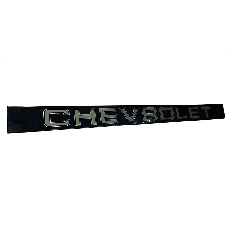 1985 GM Truck CHEVROLET S10 PICKUP; REAR TAILGATE MOLDING EMBLEM; ADHESIVE BACKED | 15976634