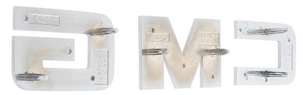 1988 GM Truck “GMC” GRILL EMBLEM SET; WITH HARDWARE GM 153802 | GM