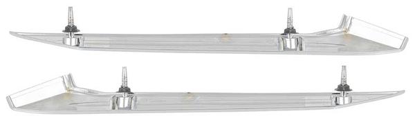 1967 Mopar Dodge/Chrysler/Plymouth OUTER SAIL PANEL MOLDINGS; 2-DOOR HARDTOP; STAINLESS STEEL GM 2584688 & 2584689 - PAIR | MB2252
