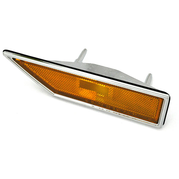 1972 Oldsmobile Cutlass/442/F85 FRONT FENDER SIDE MARKER LENS WITH BEZEL (AMBER) - LH | XL4393T