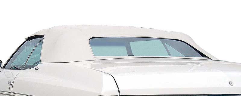 1973 Pontiac Full Size CONVERTIBLE TOP REAR GLASS WINDOW ONLY WITH DEFROSTER VINYL WHITE (GM B-BODY) | CV10022Z