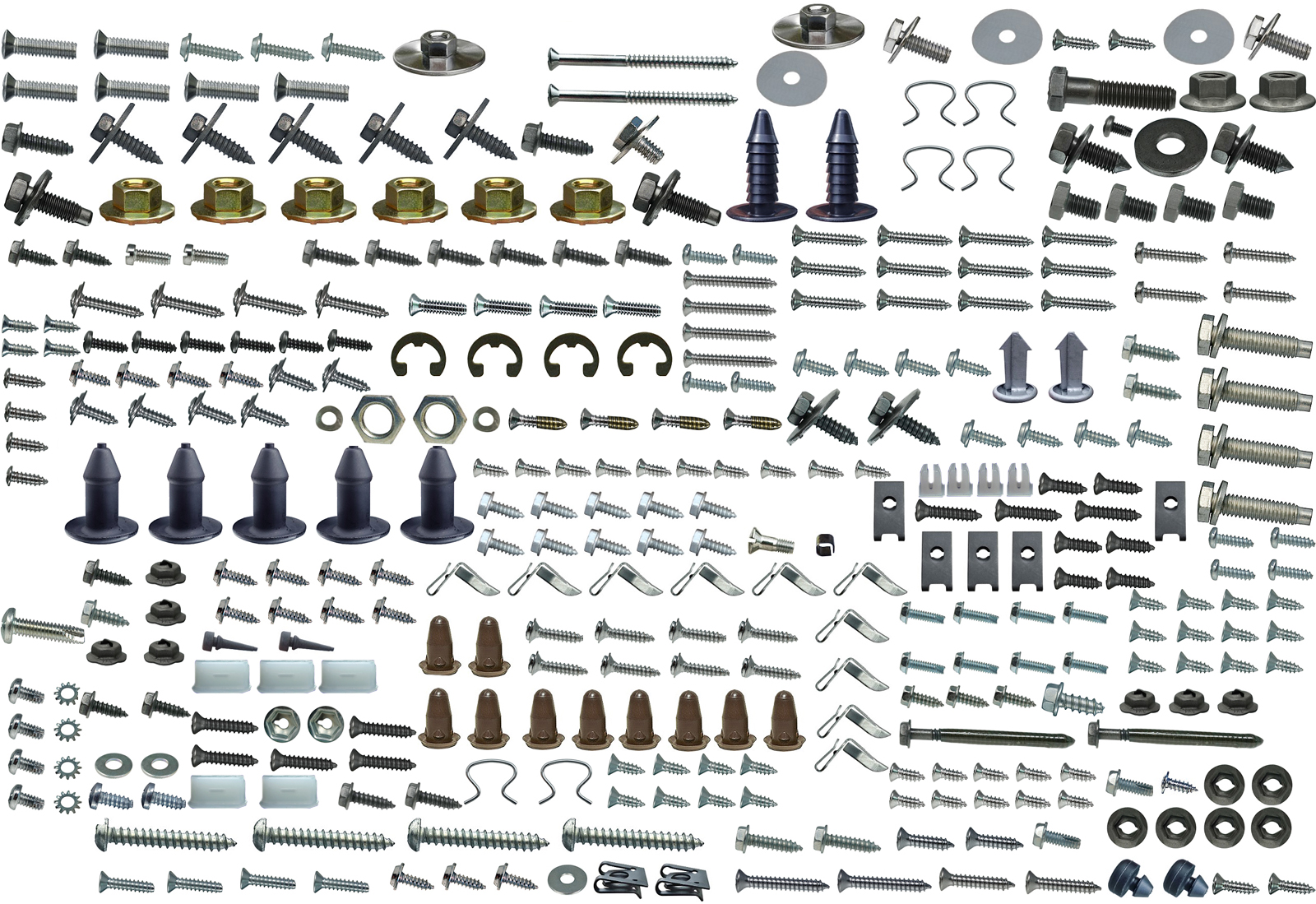 1967 Pontiac GTO/LeMans/Tempest MASTER INTERIOR FASTENER KIT CONVERTIBLE 355 PIECES | HB10051G