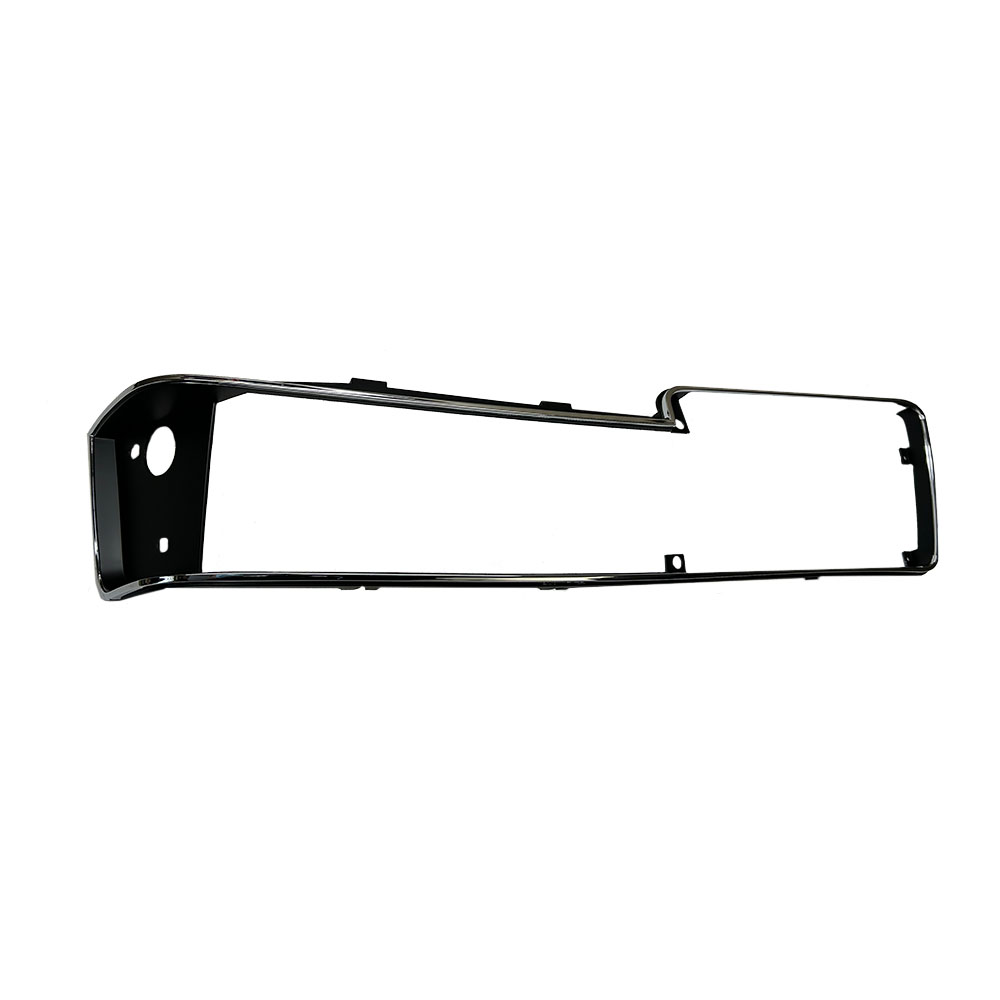 1988 Oldsmobile Cutlass/442/F85 FRONT HEADLIGHT BEZELS; CHROME AND BLACK; EURO NOSE; PAIR | GH10013T