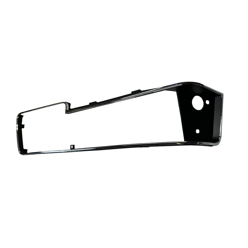 1988 Oldsmobile Cutlass/442/F85 FRONT HEADLIGHT BEZELS; CHROME AND BLACK; EURO NOSE; PAIR | GH10013T