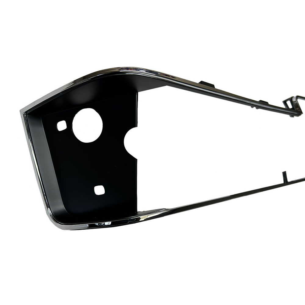 1988 Oldsmobile Cutlass/442/F85 FRONT HEADLIGHT BEZELS; CHROME AND BLACK; EURO NOSE; PAIR | GH10013T