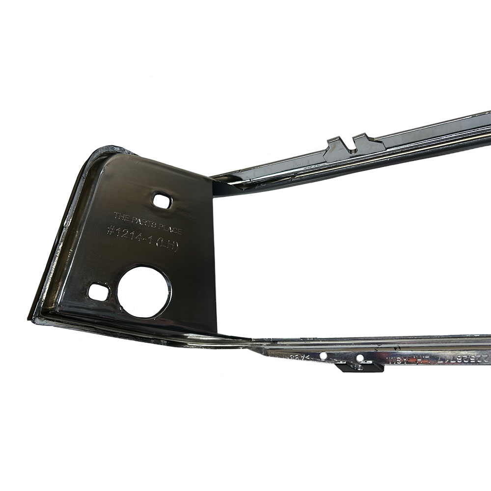 1988 Oldsmobile Cutlass/442/F85 FRONT HEADLIGHT BEZELS; CHROME AND BLACK; EURO NOSE; PAIR | GH10013T