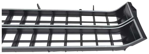 1974 Mopar Dodge/Chrysler/Plymouth FRONT GRILL; BLACK WITH SILVER ACCENTS (ROAD RUNNER, GTX, SATELLITE SEBRING PLUS) | 3672643