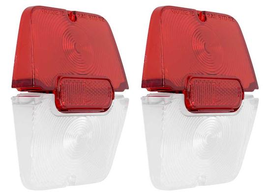1962 Chevrolet Nova/Chevy II TAIL LAMP LENSES; PAIR | 5953465B