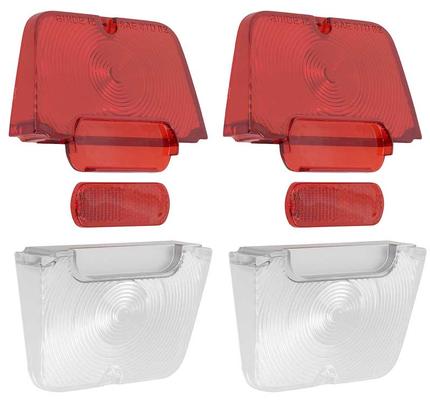 1962 Chevrolet Nova/Chevy II TAIL LAMP LENSES; PAIR | 5953465B