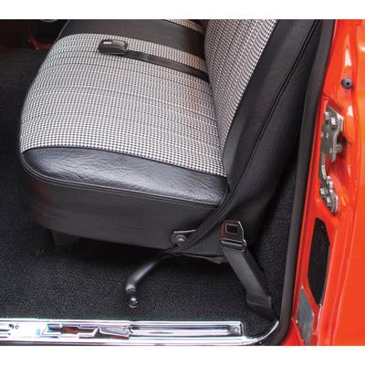 1972 GM Truck RETRACTABLE FRONT SEAT BELT SET; LH AND RH LAP BELTS; BLACK | 154677