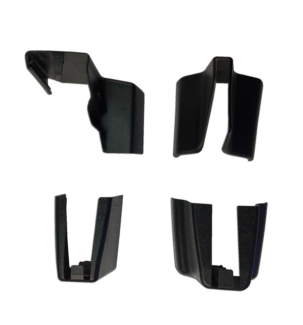 1980 Chevrolet El Camino BUCKET SEAT MANUAL SEAT TRACK PLASTIC COVER SET, DRIVER SIDE - SET OF 4 | IN10209Z