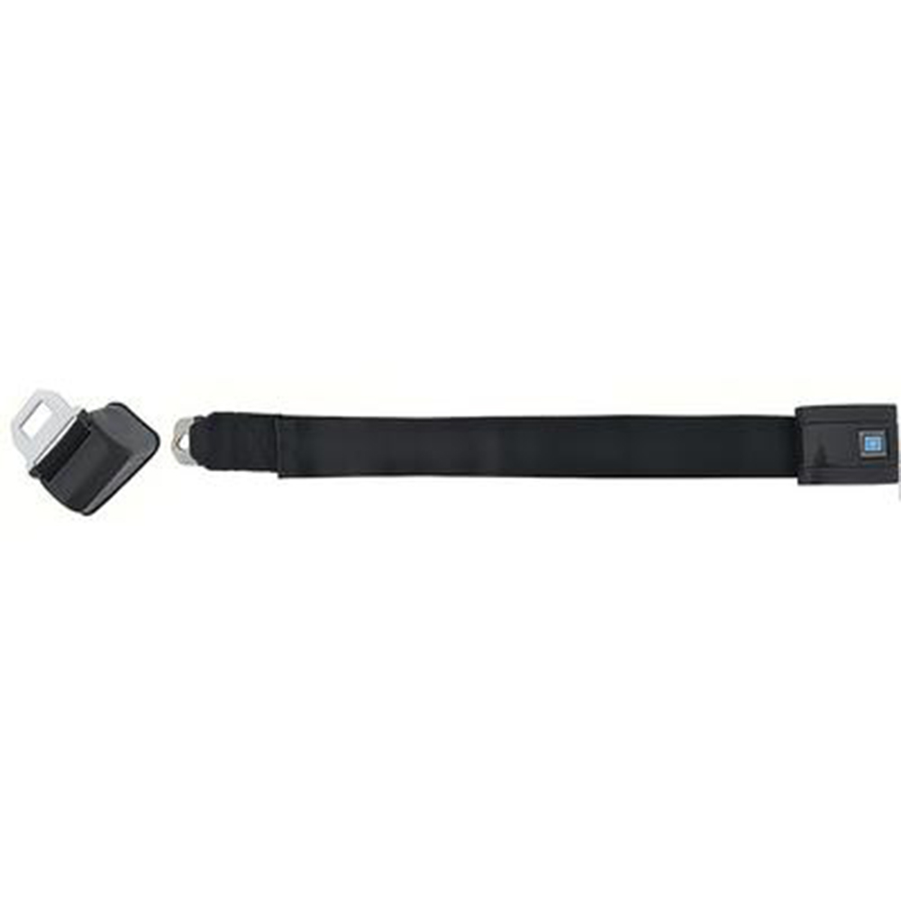 1968 Chevrolet Nova/Chevy II FRONT BUCKET SEAT BELT ASSEMBLY; W/RETRACTOR STANDARD; BLACK; LH | 154673