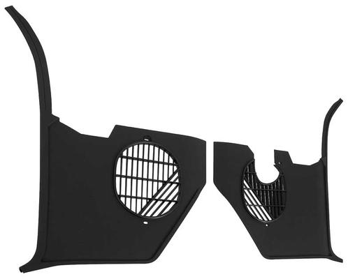1966 Chevrolet Impala/Caprice/Bel Air INTERIOR KICK PANELS; WITH AIR CONDITIONING; BLACK; PAIR | IN10152P