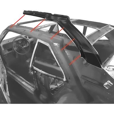 1971 Chevrolet Nova/Chevy II ROOF STRUCTURE OUTER SIDE RAIL; WITH BOTTOM BRACKET; LH | 16141