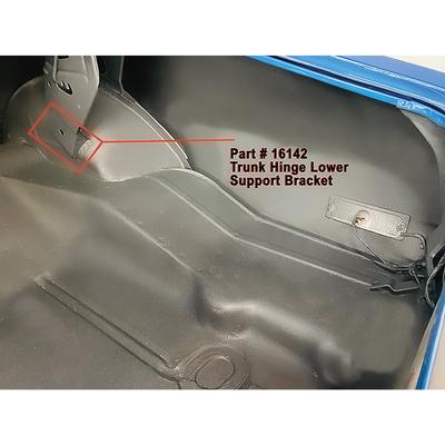 1972 Chevrolet Nova/Chevy II TRUNK LID HINGE LOWER SUPPORT SET | BP10079N