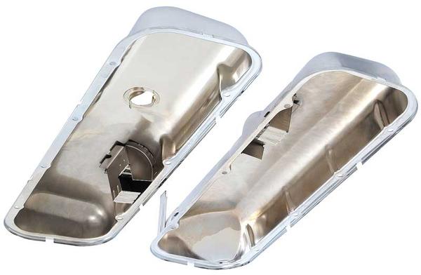 1983 Chevrolet Corvette VALVE COVERS; 396-454 BIG BLOCK; WITH BOOSTER NOTCH, WITHOUT BAFFLES; CHROME | EN10066Z
