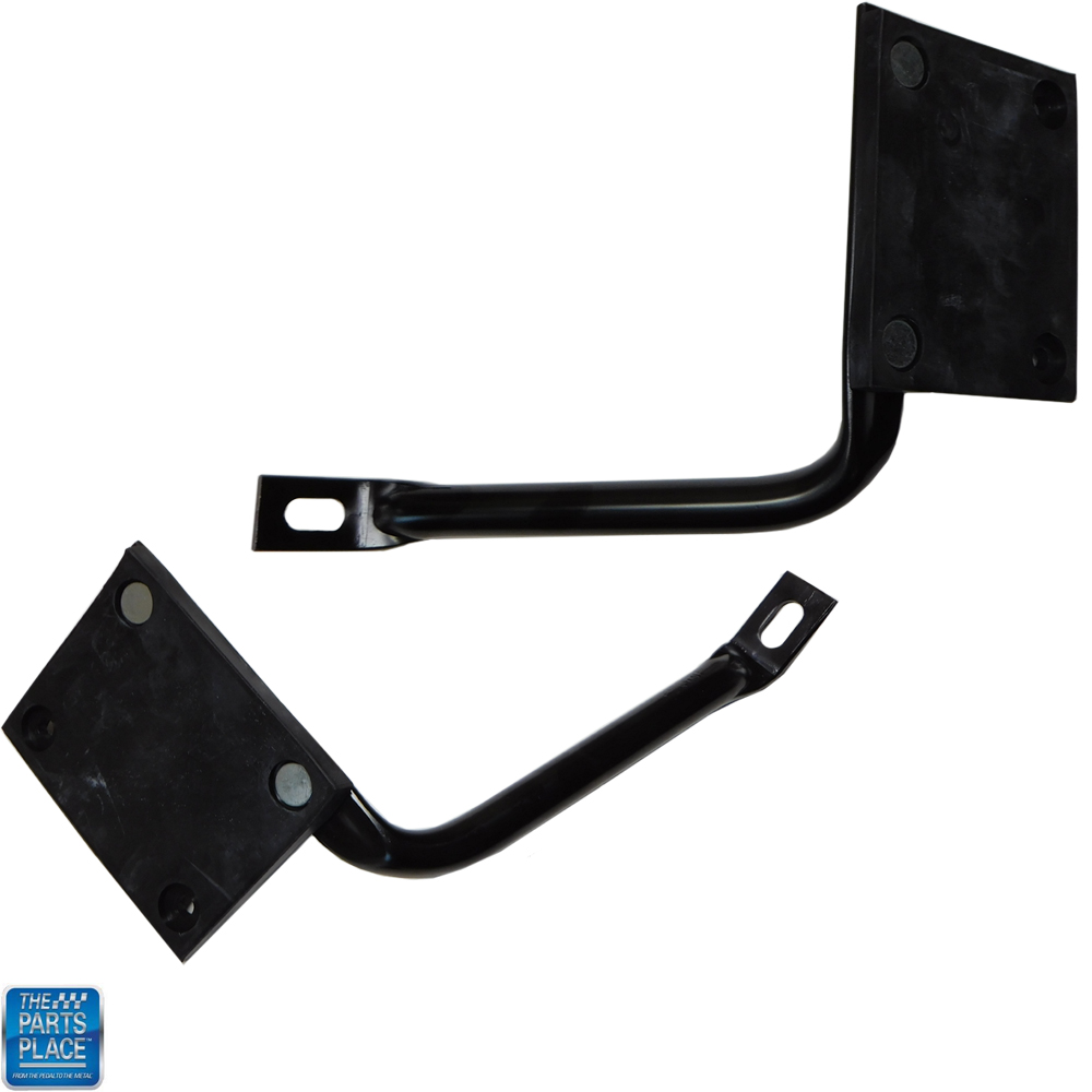 1969 Oldsmobile Cutlass/442/F85 FENDER SUPPORT ROD WITH RUBBER (BLACK) - PAIR | BP10097T