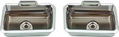 1965 Chevrolet Nova/Chevy II REAR ASHTRAYS, 2-DOOR MODELS, LH AND RH; PAIR | IN52735N