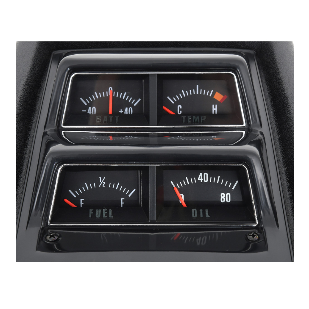 1970 Chevrolet Nova/Chevy II PRE-ASSEMBLED CONSOLE ASSEMBLY / KIT 4-SPEED MANUAL TRANS WITH GAUGES & VOLTMETER | CP10038N