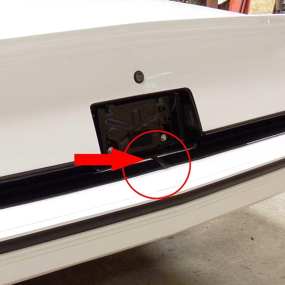 1984 Chevrolet Monte Carlo GLOSS BLACK REAR BUMPER CENTER CAP | BP10079M
