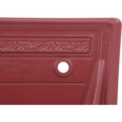 1972 GM Truck DELUXE INTERIOR DOOR PANELS; WITH UPPER SCROLL DESIGN; RED; PAIR | IN10111K