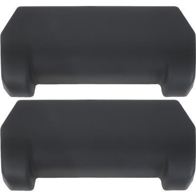 1978 Pontiac Full Size BUCKET SEAT REAR BOTTOM FRAME COVERS; BLACK; PAIR; VARIOUS MODELS | 9640479