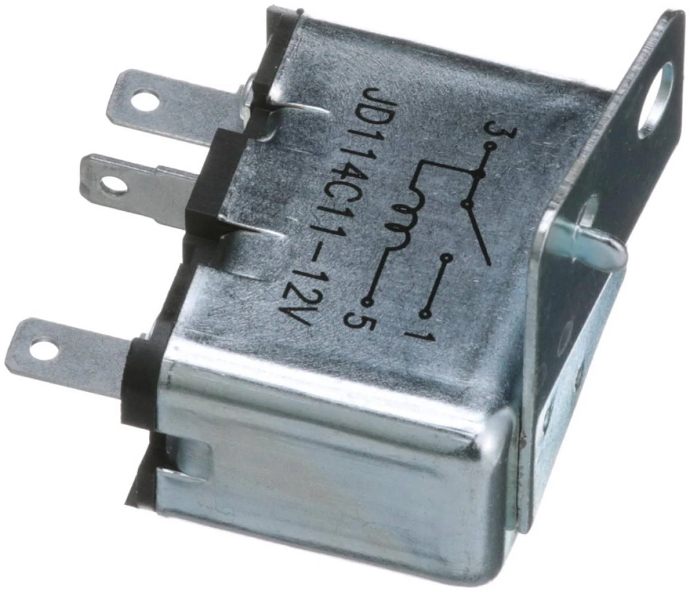 1966 Mopar Dodge/Chrysler/Plymouth HORN RELAY; 3-PRONG; 12 VOLT; WITH MALE BLADE STYLE CONNECTORS | EL10003J