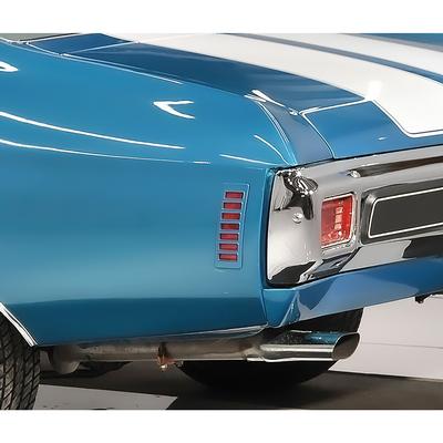 1970 Chevrolet Chevelle/Malibu REAR SIDE MARKER LAMP LENS ASSEMBLY WITH GASKET; LH, DRIVER SIDE | 917101
