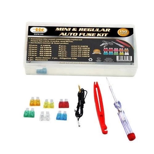 1960 Chevrolet Corvair MINI & REGULAR FUSE SET IN RE-SEALABLE PLASTIC CASE; 150 PIECE SET; 5-30 AMP | EL10019Z