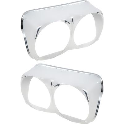 1968 Chevrolet Impala/Caprice/Bel Air HEADLAMP BEZEL SET; CHROME DIE-CAST; GM 3917467; 3917468; PAIR | *R1000