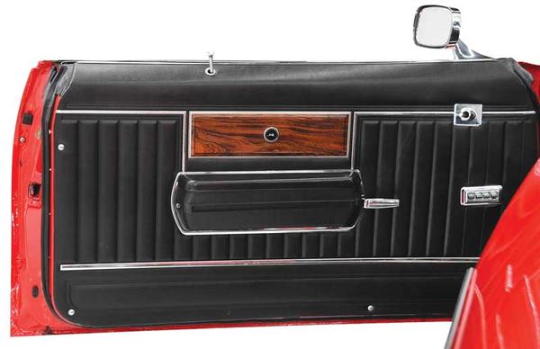 1968 Chevrolet El Camino FRONT ARM REST BASE; 2 DOOR; BLACK; RH PASSENGER SIDE | 7755938